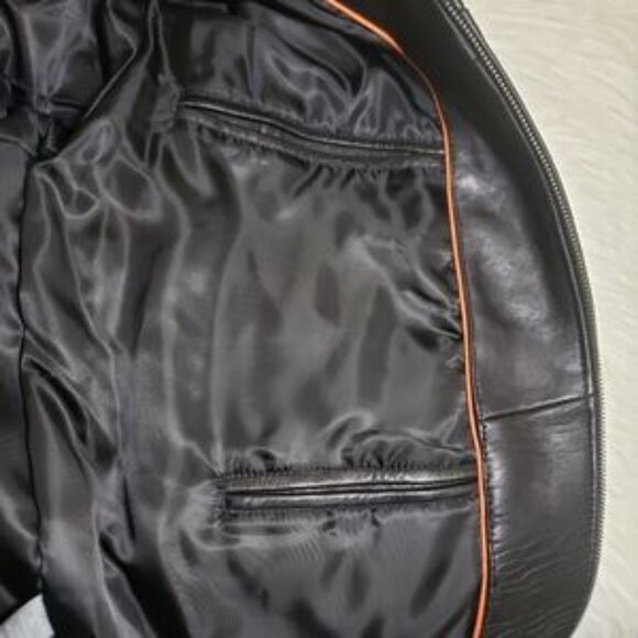 Johnston and murphy men leather jacket size M - Picture 8 of 10